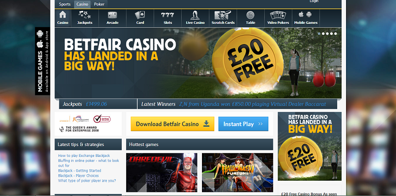 Betfair Casino Review