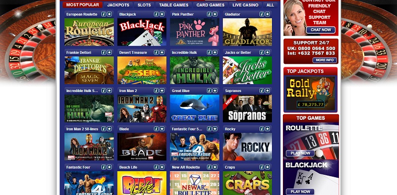 Vernons Casino Instant Play Games Lobby vernons casino review