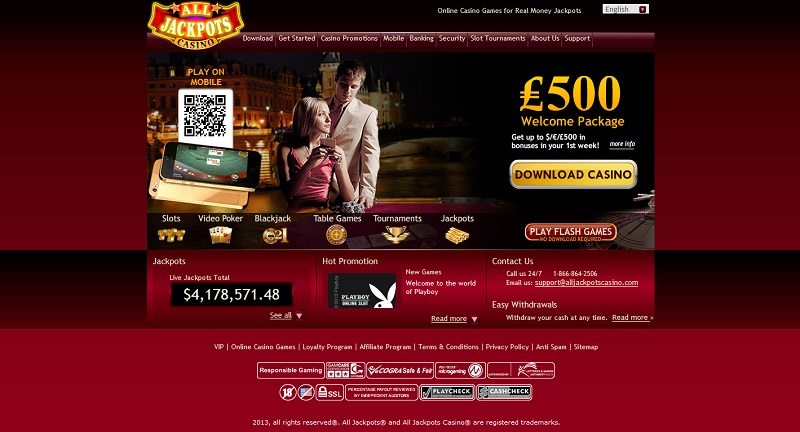 All Jackpots Casino Home Page all jackpots casino review