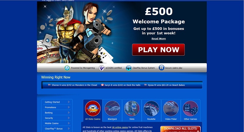 All Slots Casino Home Page all slots casino review