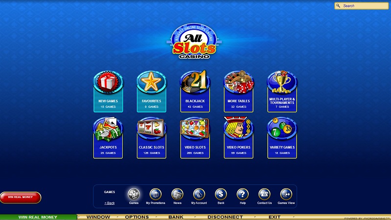 All Slots Casino Lobby all slots casino review