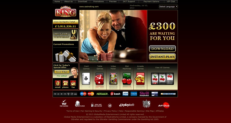 Casino King Home Page casino king review