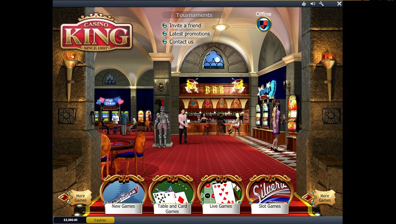 Casino King Lobby Area casino king review