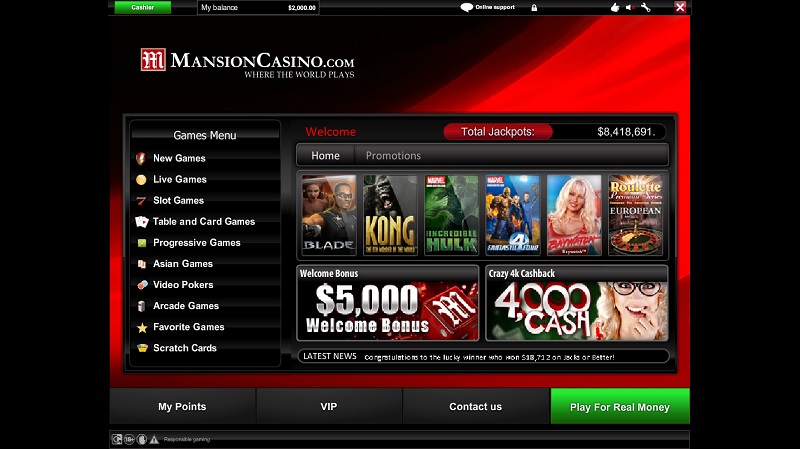 Mansion Casino Lobby Area mansion casino review