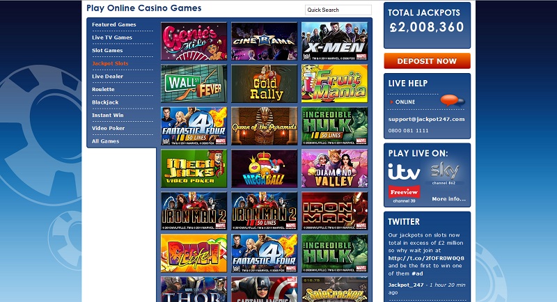 Jackpot247 Progressive Slots jackpot247 review