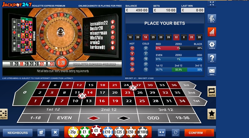 Jackpot247 TV Roulette jackpot247 review