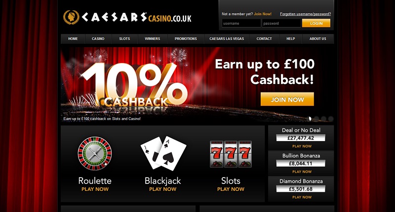 Casesars Casino Home Page caesars casino review