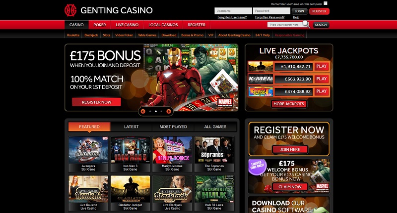 Genting Casino Home Page genting casino review