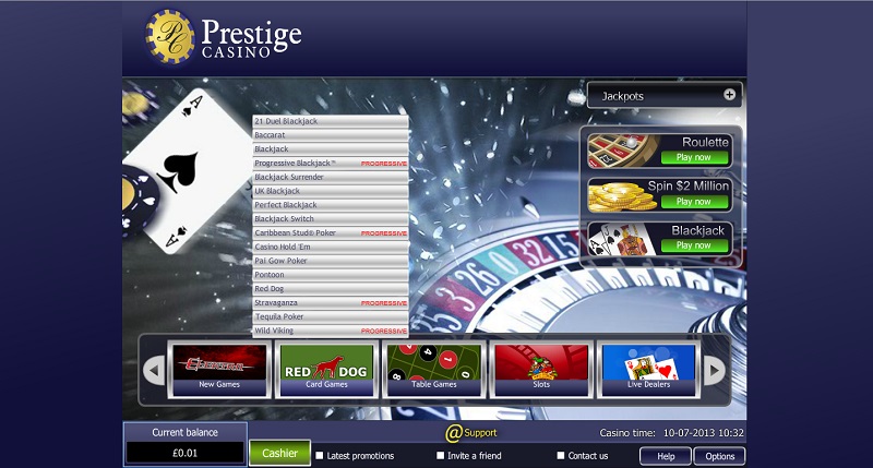 Prestige casino review